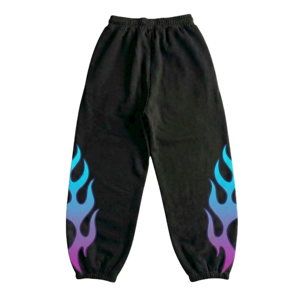 BLACK/FUCSIA TROUSERS