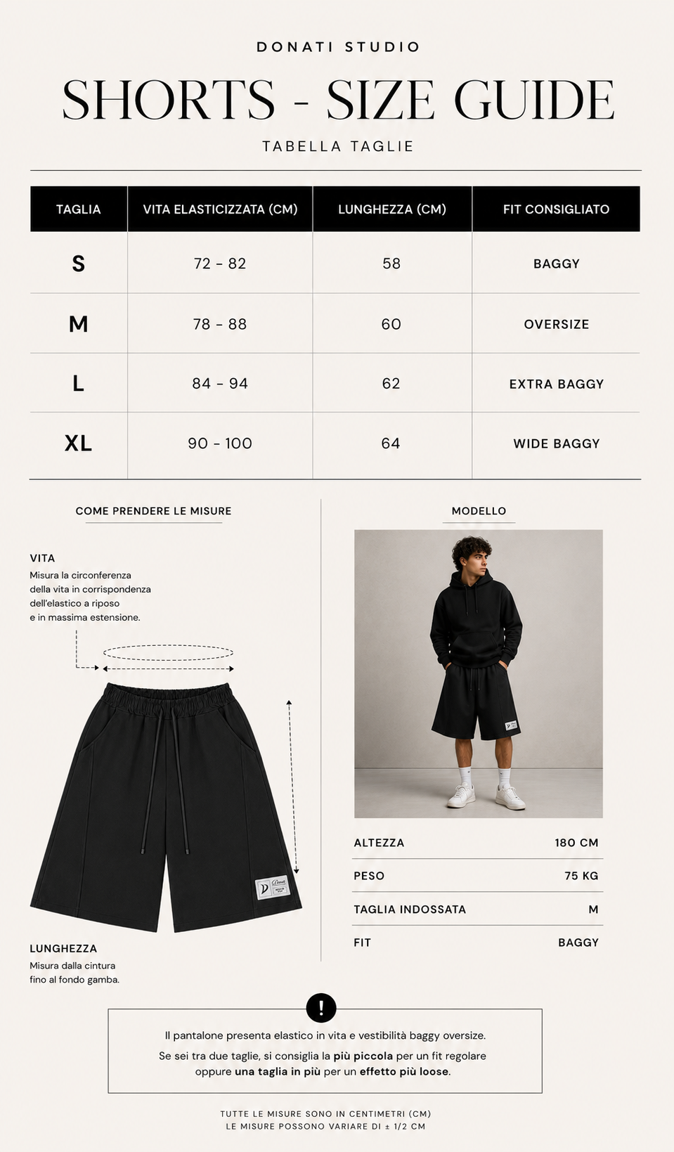 BAGGHY SHORTS BLACK