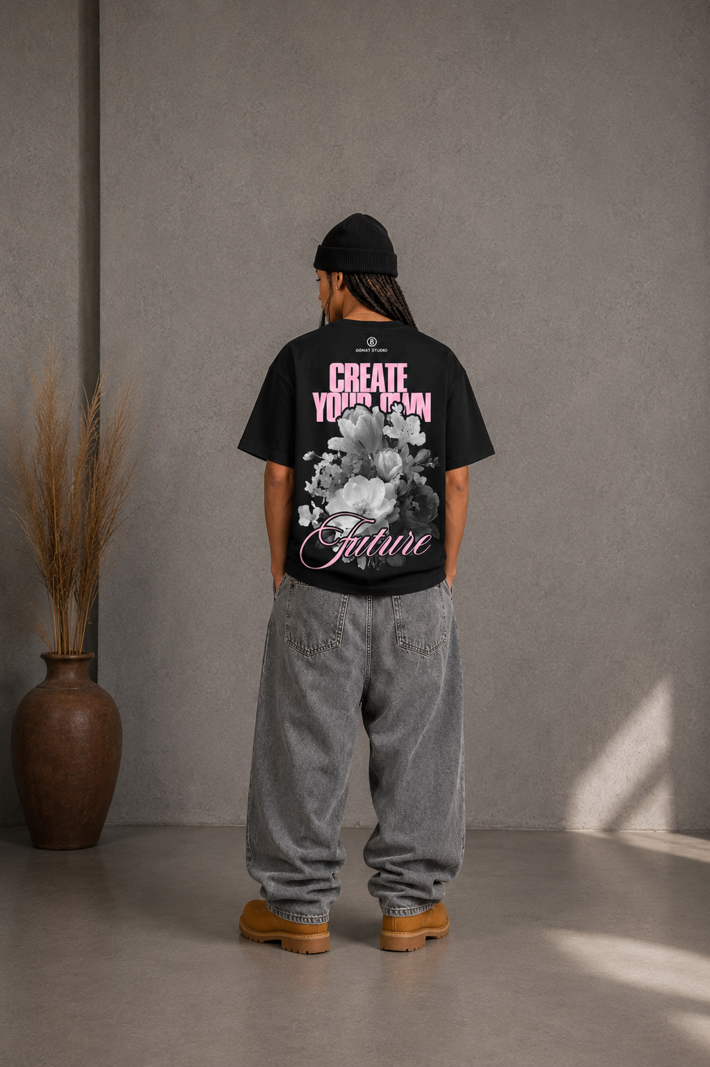 T-SHIRT CREATE YOUR FUTURE BLACK