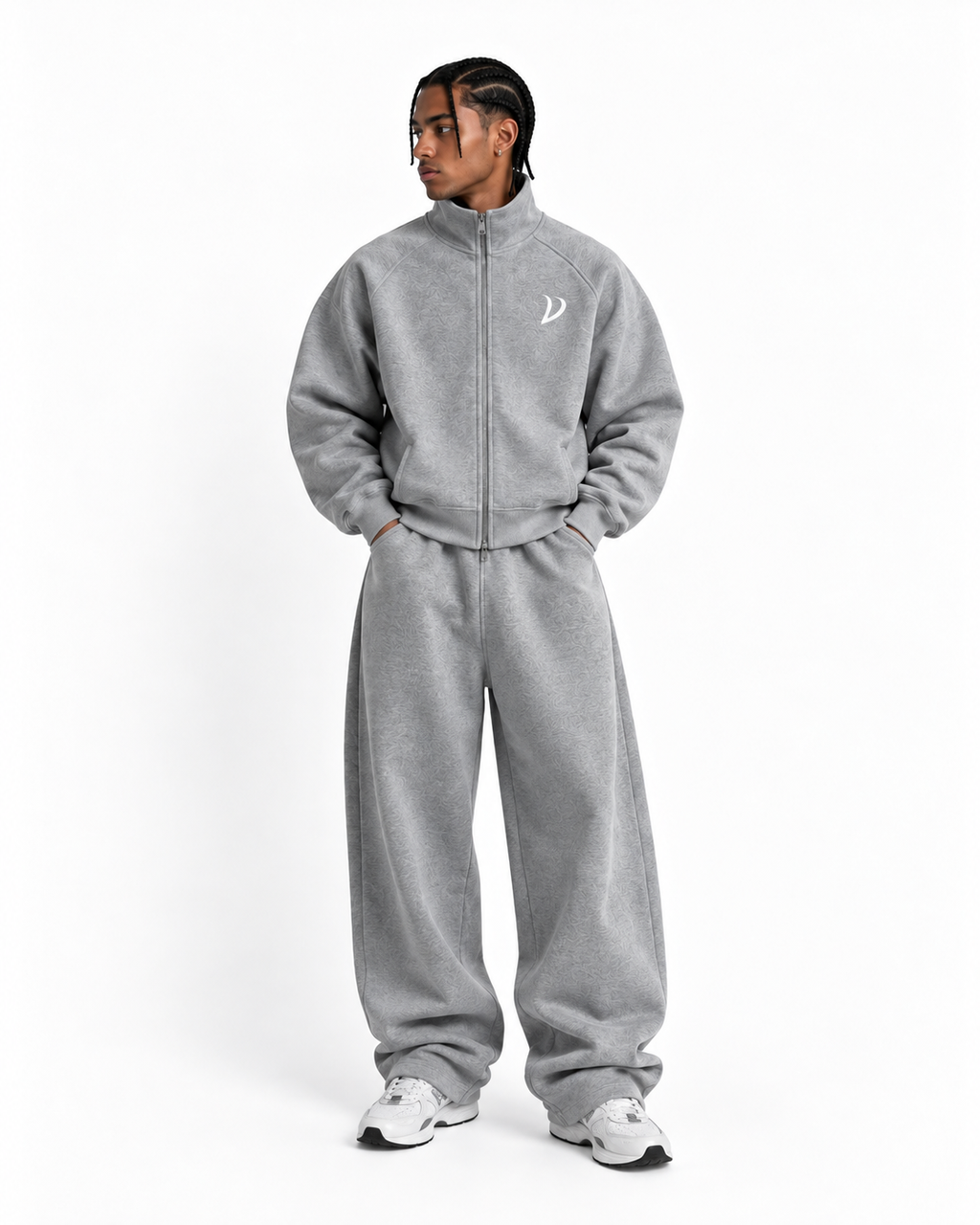 Grey Baggy trousers