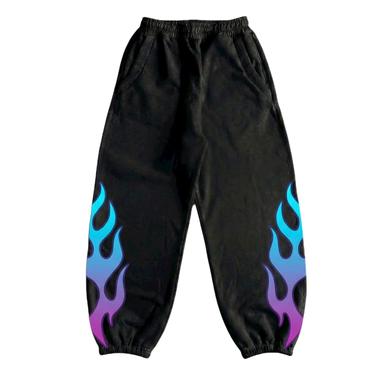 BLACK/FUCSIA TROUSERS