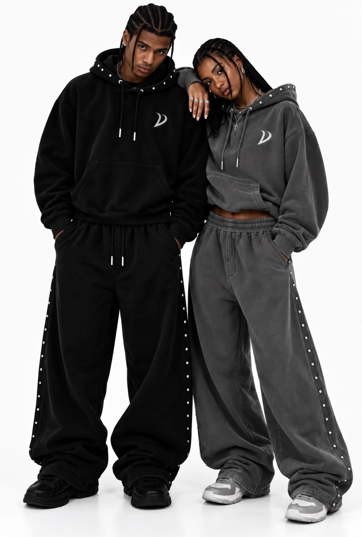 Black studded sweatshirt