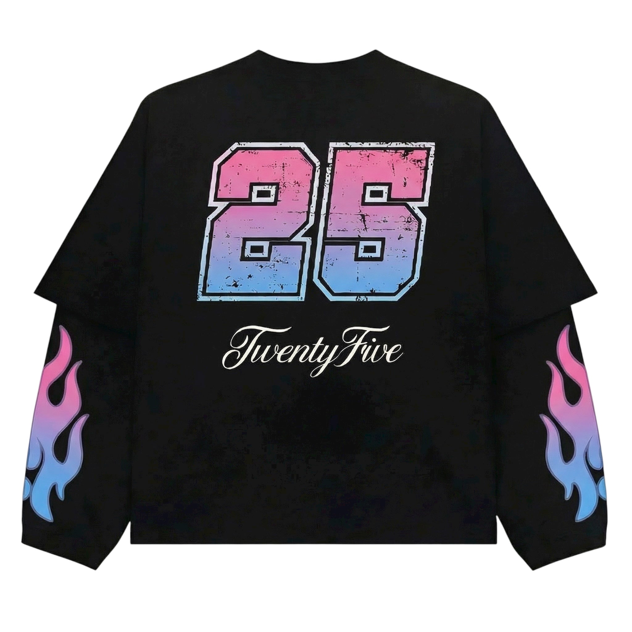 LONGSLEEVE BLACK/FUCHSIA