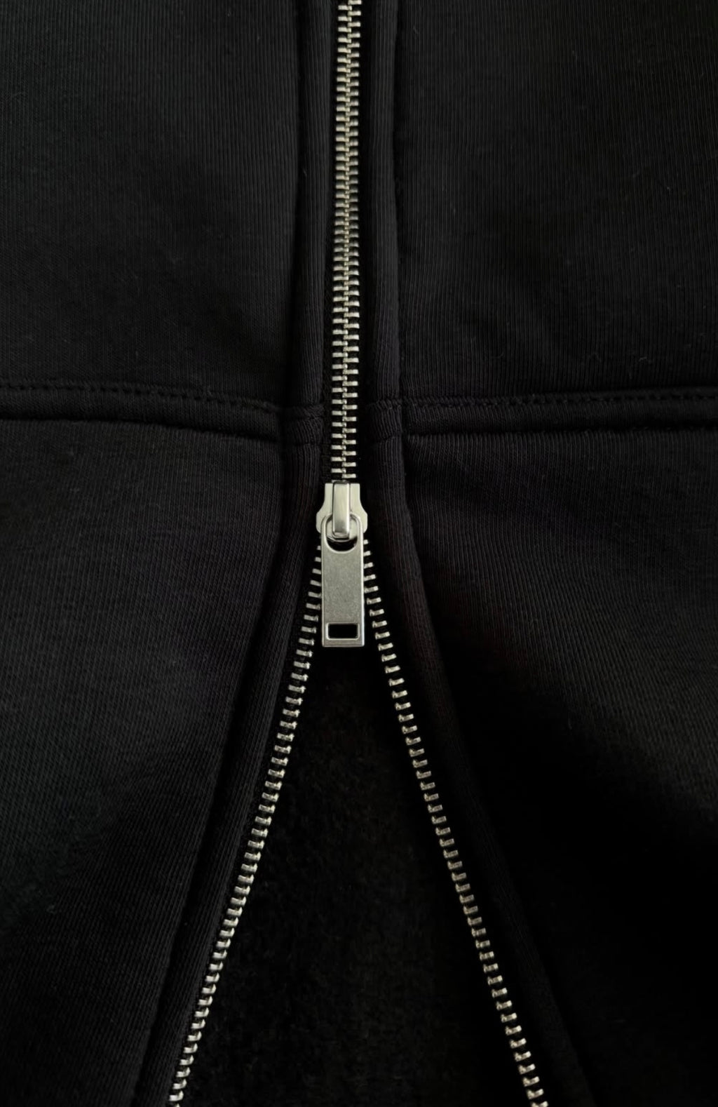 black high-neck sweatshirt