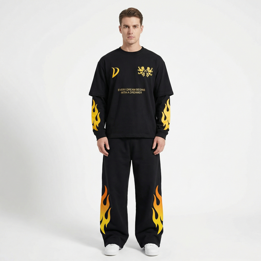 YELLOW FLAME TROUSERS