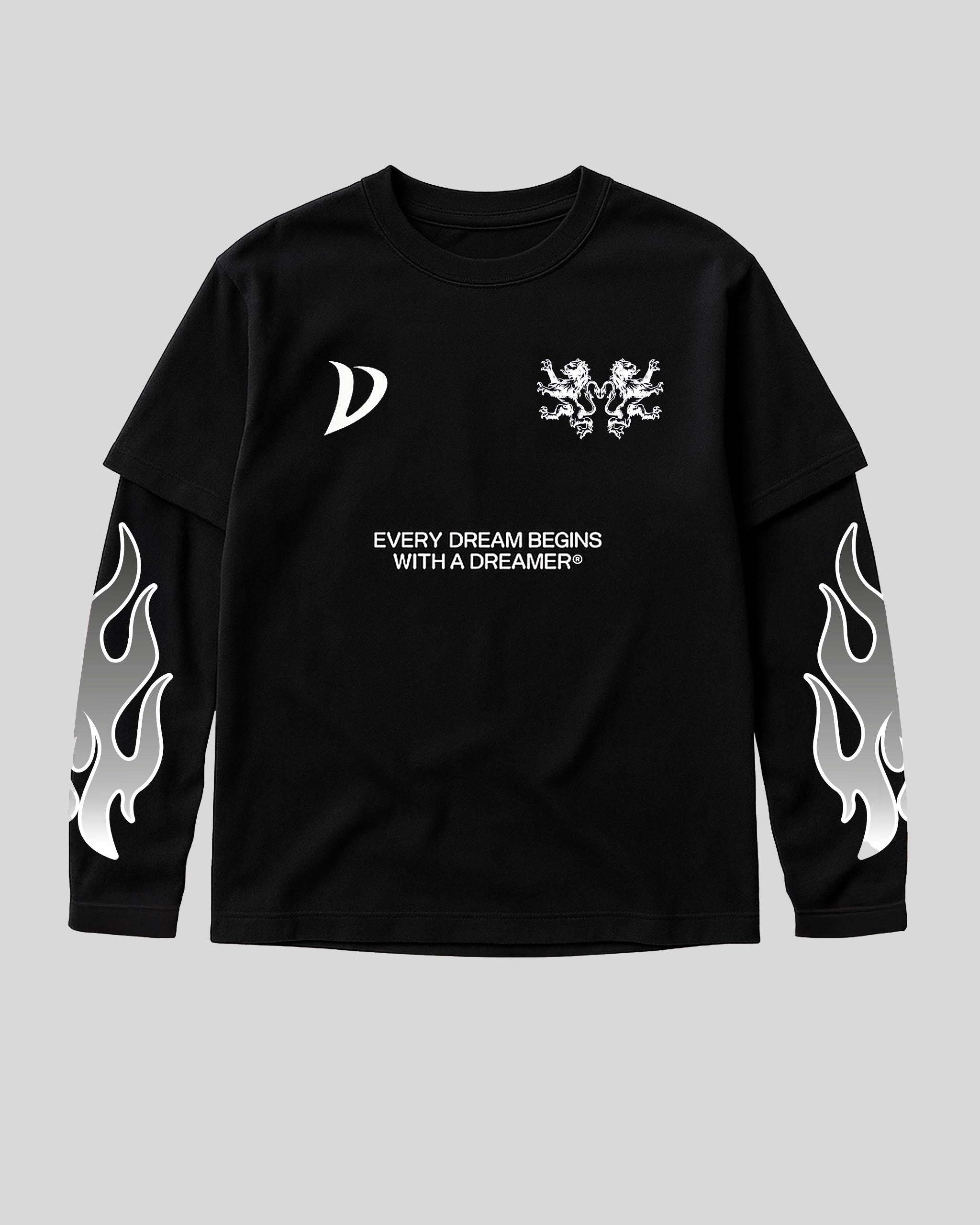 LONGSLEEVE BLACK/GREY