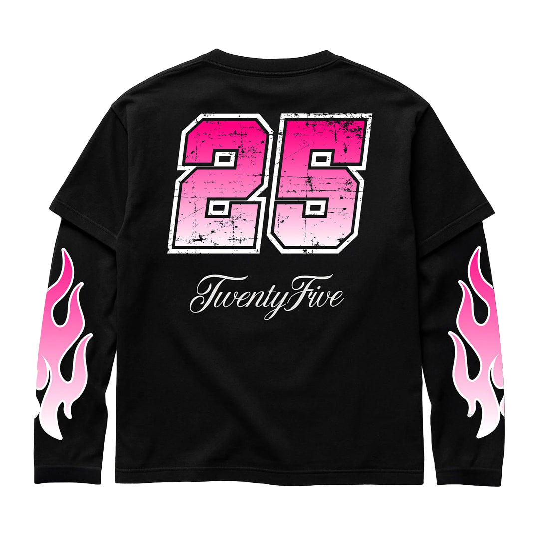 LONGSLEEVE BLACK/PINK