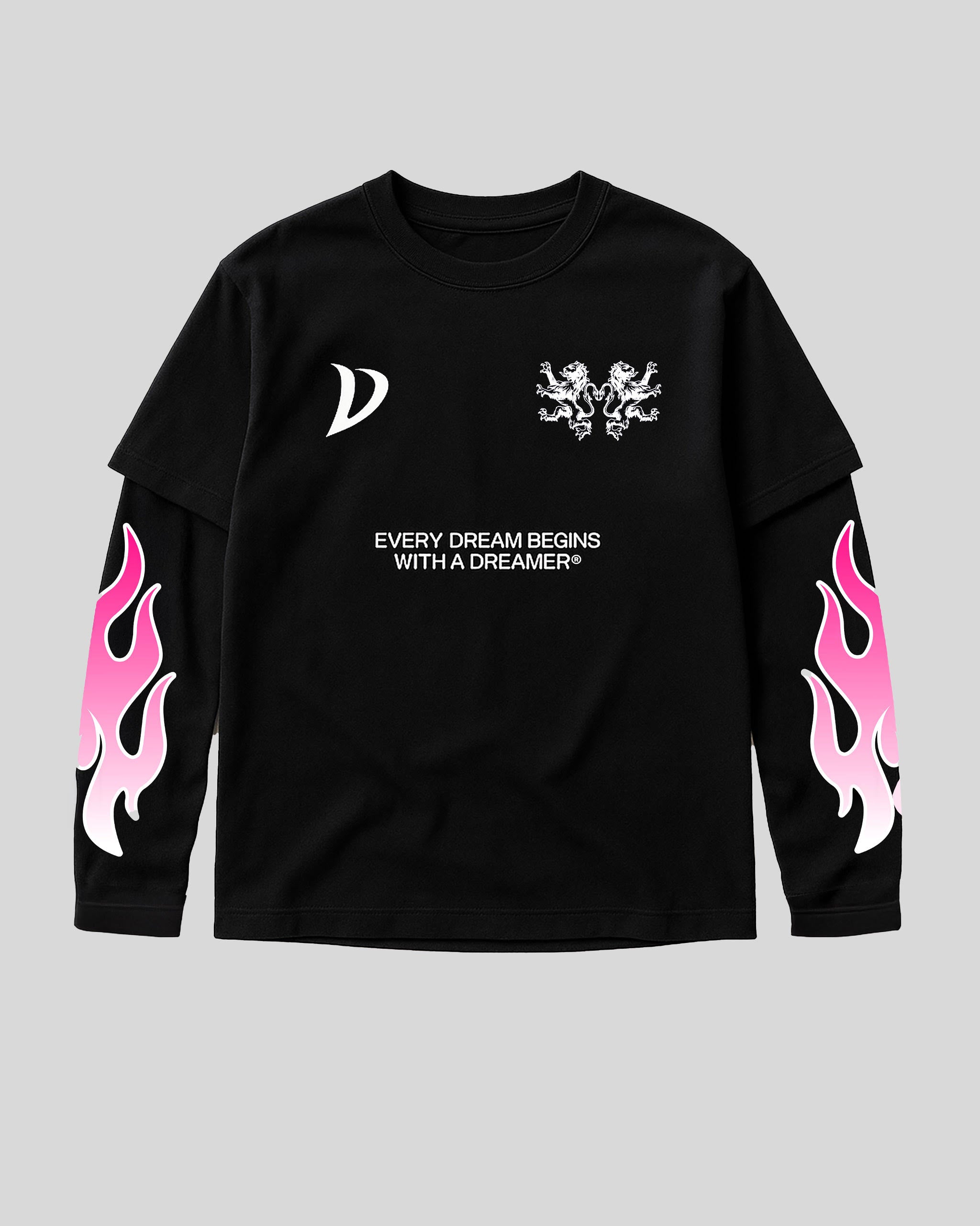 LONGSLEEVE BLACK/PINK