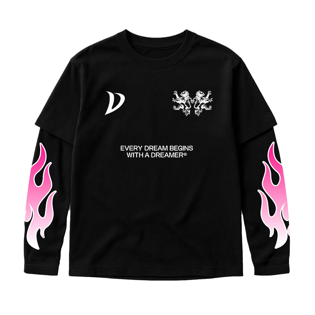 LONGSLEEVE BLACK/PINK
