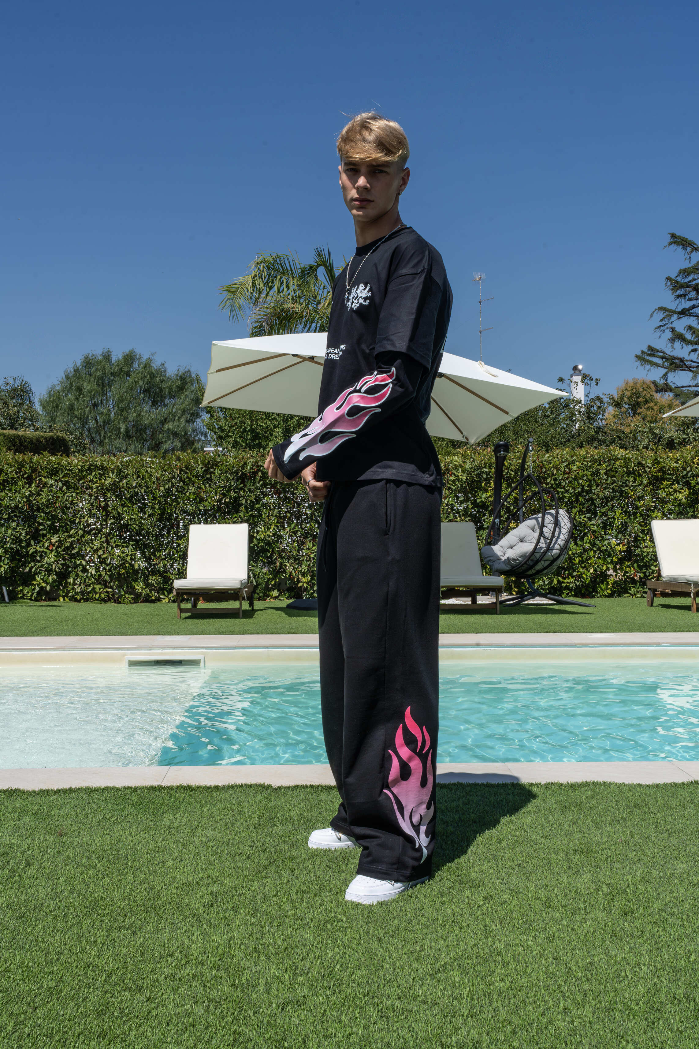 PINK FLAME TROUSERS