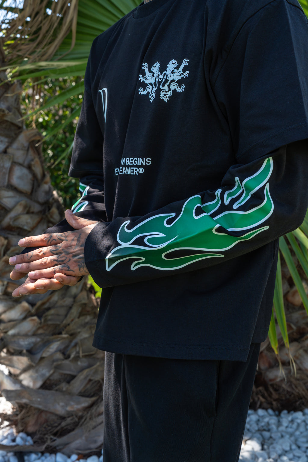 LONGSLEEVE BLACK/GREEN