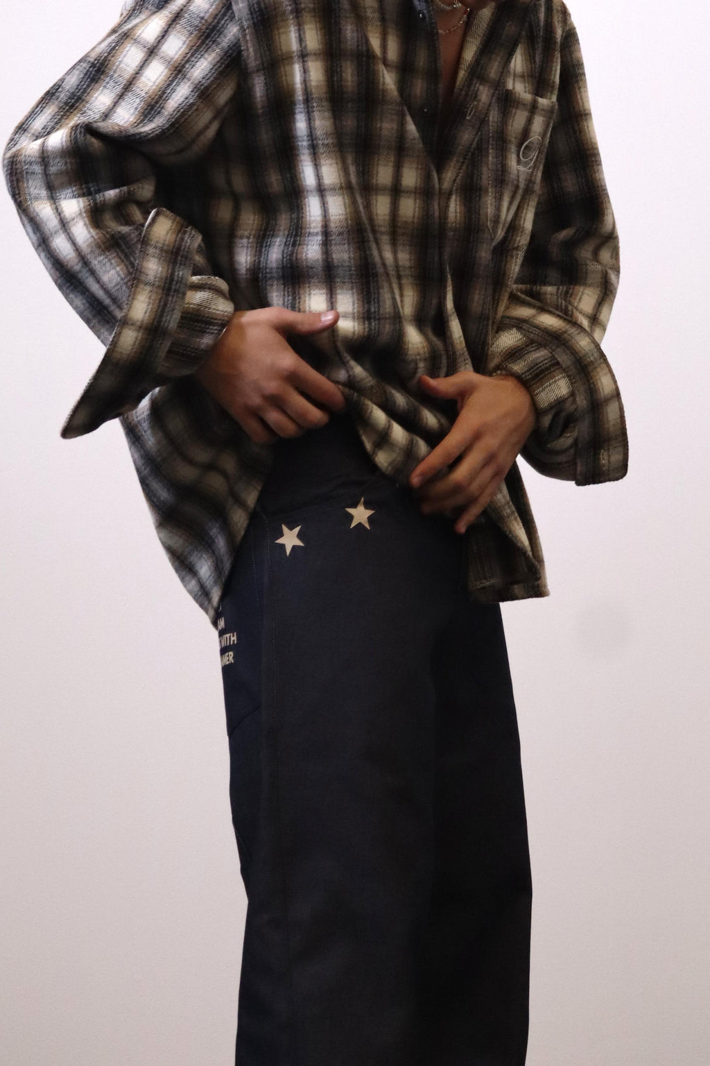 WHITE HANDMADE TROUSER