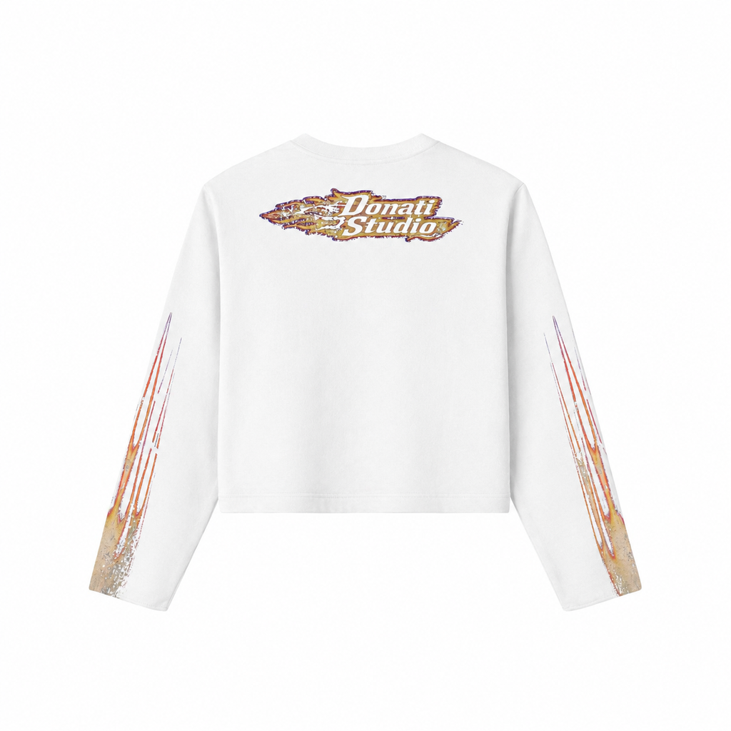 LONGSLEEVE FLAME WHITE
