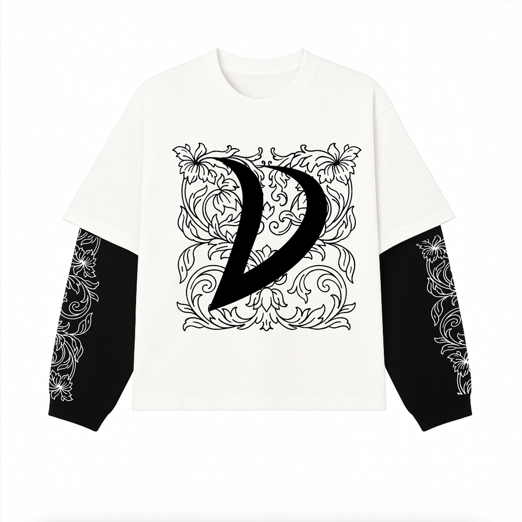 LONGSLEEVE BLACK AND WHITE
