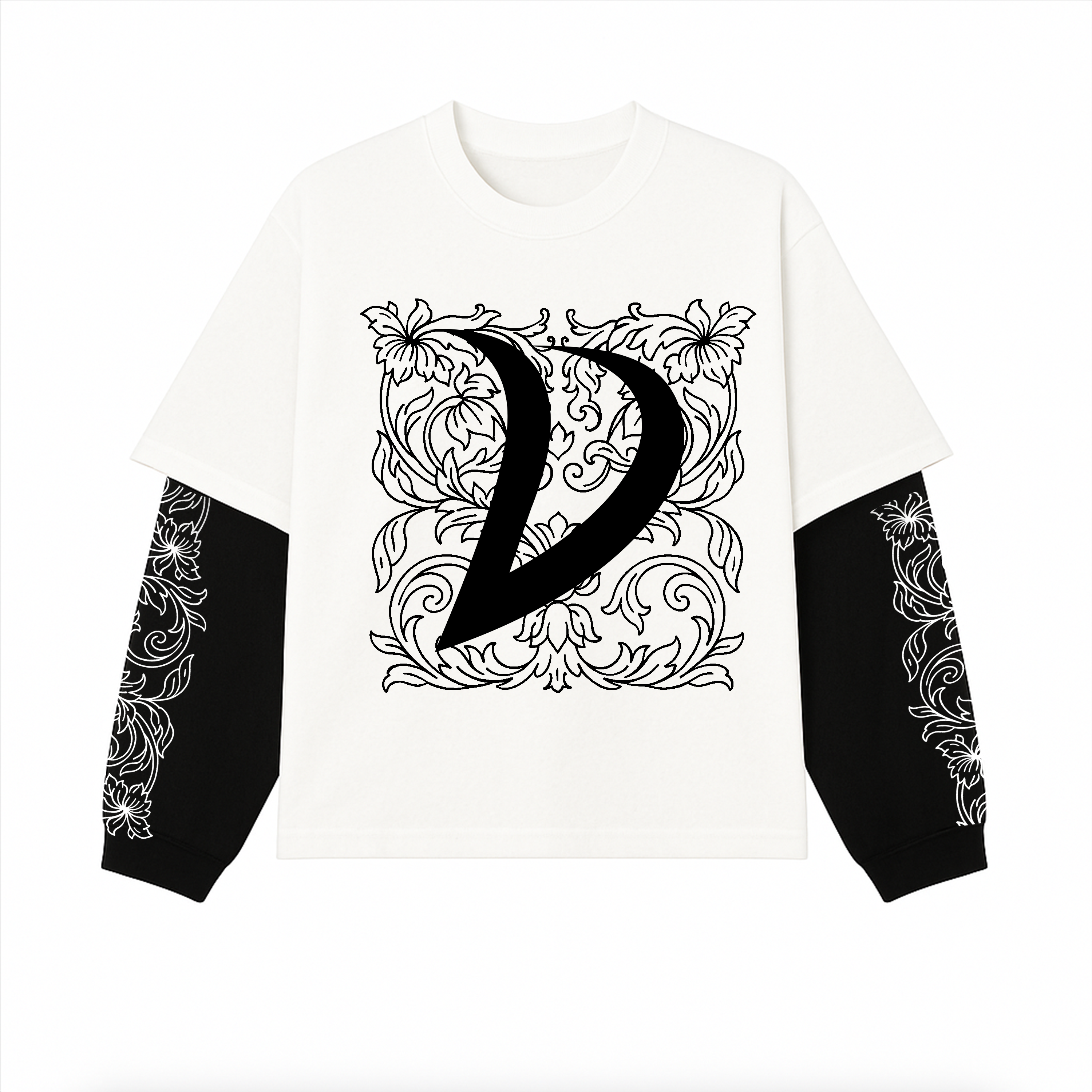 LONGSLEEVE BLACK AND WHITE