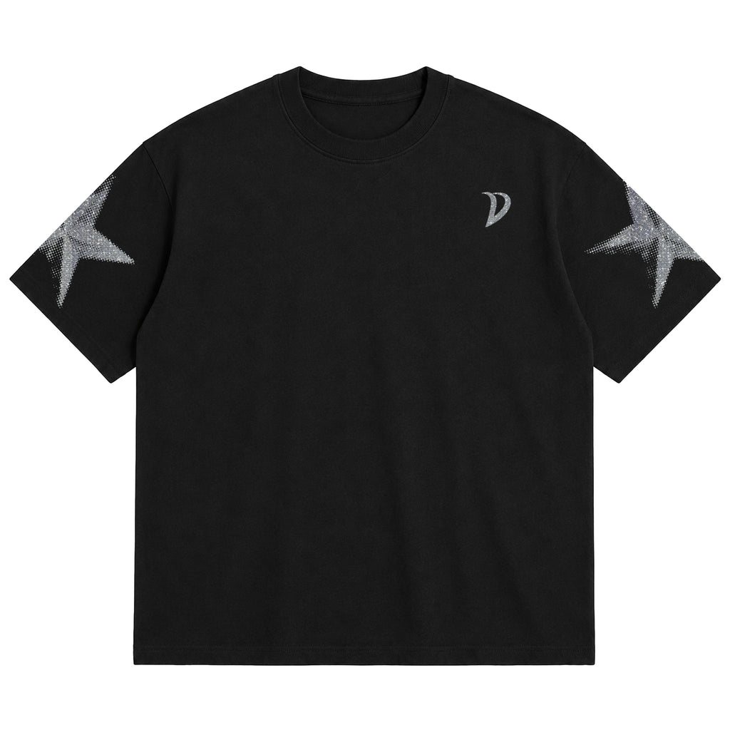 T-SHIRT DREAM BIG GLITTER - BLACK